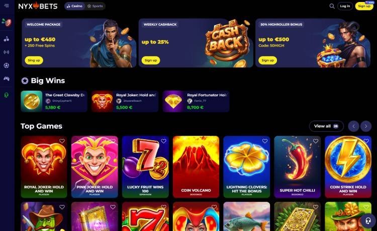 Nyxbets bonus, nyxbets geen stortingsbonus